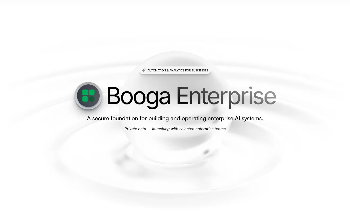 Booga Enterprise product hero